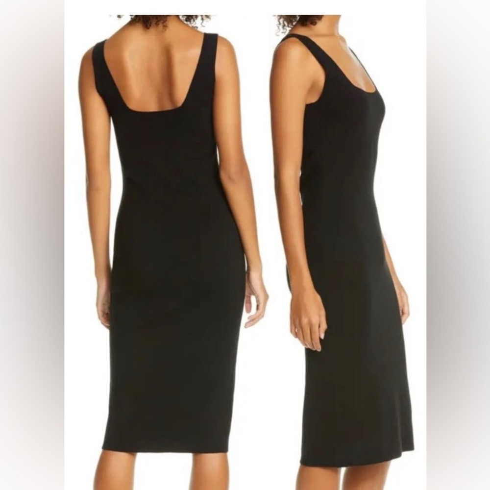 Vince Black Scoop Neck Dress